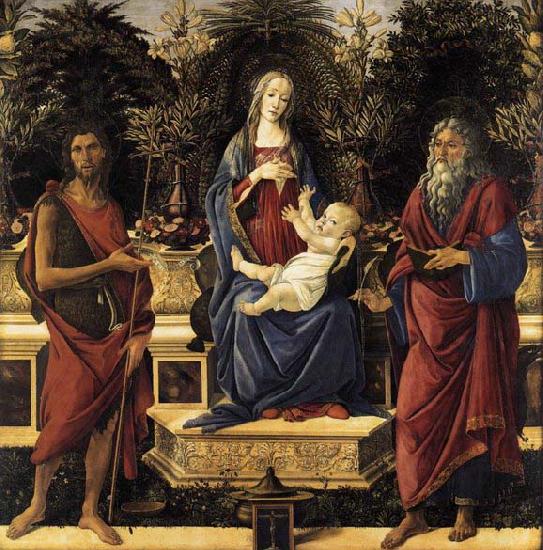 Sandro Botticelli The Virgin and Child Enthroned China oil painting art